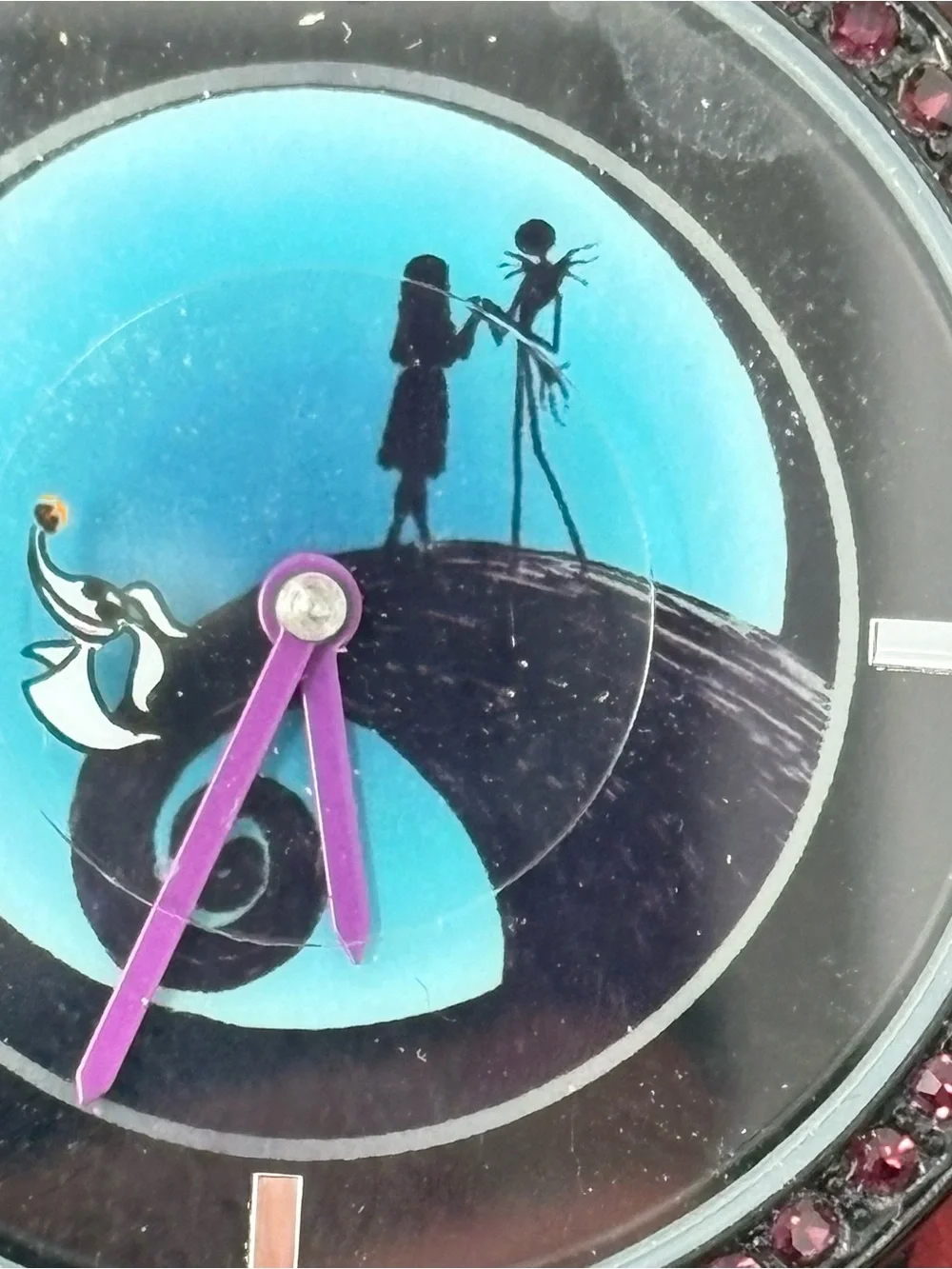 Disney The Nightmare Before Christmas Watch Jack Sally Zero Spiral Hill In Tin